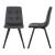 Set 4 scaune bucatarie Lexnitz gri inchis [en.casa] HausGarden Leisure