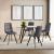 Set 4 scaune bucatarie Lexnitz gri inchis [en.casa] HausGarden Leisure