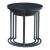 Set 3 masute stivuibile masuri diferite Ulricehamn negru [en.casa] HausGarden Leisure