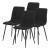 Set 4 scaune bucatarie Elsern negru [en.casa] HausGarden Leisure