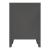 Set 2 buc noptiera Inari 57x40x30cm otel negru [en.casa] HausGarden Leisure