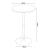 Masa bar Vantaa 100x60cm negru stejar [en.casa] HausGarden Leisure