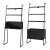 Set raft si birou A Storfjord negru [en.casa] HausGarden Leisure