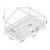 Pat casuta copii cu grilaj protectie Treviolo 200x120cm roz [en.casa] HausGarden Leisure