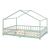Pat casuta copii cu grilaj protectie Treviolo 200x120cm verde menta [en.casa] HausGarden Leisure