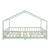 Pat casuta copii cu grilaj protectie Treviolo 200x120cm verde menta [en.casa] HausGarden Leisure
