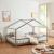 Pat casuta copii cu grilaj protectie Treviolo 200x120cm gri [en.casa] HausGarden Leisure