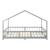 Pat casuta copii cu grilaj protectie Treviolo 200x120cm gri [en.casa] HausGarden Leisure