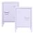 Set 2 buc noptiera Inari 57x40x30cm otel lila [en.casa] HausGarden Leisure