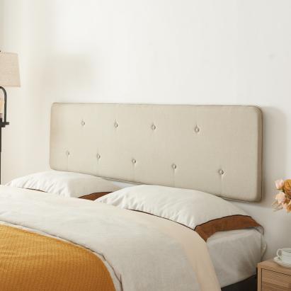 Tablie mare pat Tokke 180x52cm bej [en.casa] HausGarden Leisure