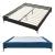 Pat tapitat cu saltea Lilla 180x200cm textil albastru [en.casa] HausGarden Leisure