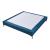 Pat tapitat cu saltea Lilla 180x200cm textil albastru [en.casa] HausGarden Leisure