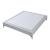Pat tapitat cu saltea Lilla 160x200cm textil gri deschis [en.casa] HausGarden Leisure
