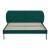 Pat tapitat Porvoo catifea 140x200 cm verde inchis [en.casa] HausGarden Leisure