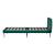 Pat tapitat Porvoo catifea 90x200 cm verde inchis [en.casa] HausGarden Leisure