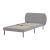 Pat tapitat Porvoo textil 90x200 cm gri [en.casa] HausGarden Leisure