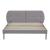 Pat tapitat cu saltea Porvoo 140x200 cm textil gri [en.casa] HausGarden Leisure