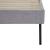 Pat tapitat cu saltea Porvoo 140x200 cm textil gri [en.casa] HausGarden Leisure