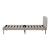 Pat tapitat cu saltea Porvoo 90x200 cm catifea bej [en.casa] HausGarden Leisure