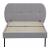 Pat tapitat cu saltea Porvoo 90x200 cm textil gri [en.casa] HausGarden Leisure