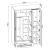 Kleiderschrank Finning 176x120x52 cm 1 Schublade Weiß [en.casa] HausGarden Leisure