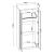 Kleiderschrank Finning 176x80x52 cm 1 Fach Weiß [en.casa] HausGarden Leisure