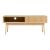 Fernsehtisch Landskrona 115x40x48 cm mit zwei Schiebetüren Eicheoptik [en.casa] HausGarden Leisure