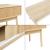 Fernsehtisch Landskrona 115x40x48 cm mit zwei Schiebetüren Eicheoptik [en.casa] HausGarden Leisure
