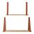 Set 2 rafturi perete masuri diferite Utsira maro efect stejar [en.casa] HausGarden Leisure