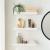 Set 3 buc raft perete Stranda 40x17x3,5 cm alb [en.casa] HausGarden Leisure