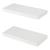 Set 2 buc raft perete Stranda 40x17x3,5 cm alb [en.casa] HausGarden Leisure