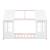 Pat casuta copii design semi deschis Tostedt 90x200 cm brad roz/alb [en.casa] HausGarden Leisure