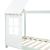 Pat casuta copii design semi deschis Tostedt 90x200 cm brad verde menta/alb [en.casa] HausGarden Leisure