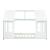 Pat casuta copii design semi deschis Tostedt 90x200 cm brad verde menta/alb [en.casa] HausGarden Leisure