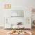 Pat casuta copii design semi deschis Tostedt 90x200 cm brad verde menta/alb [en.casa] HausGarden Leisure