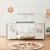 Pat casuta copii design semi deschis Tostedt 120x200 cm brad gri alb [en.casa] HausGarden Leisure