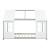 Pat casuta copii design semi deschis Tostedt 90x200 cm brad gri/alb [en.casa] HausGarden Leisure