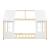 Pat casuta copii design semi deschis Tostedt 90x200 cm brad efect lemn/alb [en.casa] HausGarden Leisure