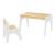 Set birou cu scaun pentru copii Skinnskatteberg alb [en.casa] HausGarden Leisure