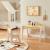 Set birou cu scaun pentru copii Skinnskatteberg alb [en.casa] HausGarden Leisure