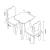 Set masa cu 2 scaune copii Simrishamn alb lila [en.casa] HausGarden Leisure