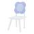 Set masa cu 2 scaune copii Simrishamn alb lila [en.casa] HausGarden Leisure