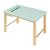 Set masa cu scaun copii design cu compartiment depozitare Skjåk natur verde menta [en.casa] HausGarden Leisure