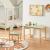 Set masa cu scaun copii design cu compartiment depozitare Skjåk natur verde menta [en.casa] HausGarden Leisure