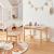 Set masa cu scaun copii design cu compartiment depozitare Skjåk natur roz [en.casa] HausGarden Leisure