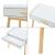 Set birou cu scaun copii Skjervøy natur alb [en.casa] HausGarden Leisure