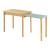 Masa extensibila copii Skellefteå 98x38x51,5 cm natur verde menta [en.casa] HausGarden Leisure