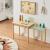 Masa extensibila copii Skellefteå 98x38x51,5 cm natur verde menta [en.casa] HausGarden Leisure