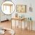 Masa extensibila copii Skellefteå 98x38x51,5 cm natur verde menta [en.casa] HausGarden Leisure
