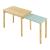 Masa extensibila copii Skellefteå 98x38x51,5 cm natur verde menta [en.casa] HausGarden Leisure